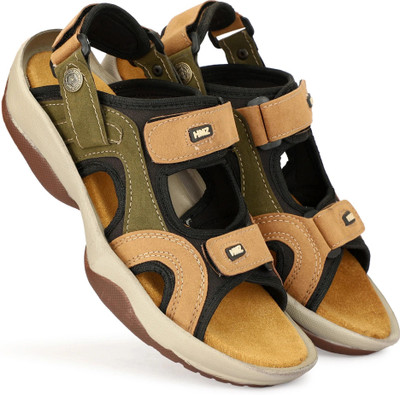 house of common Men Sandals(Tan , 7)