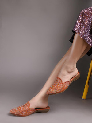 SHOKIYA Women Flats(Tan , 7)