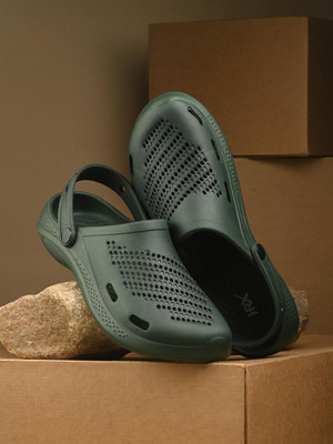 HRX by Hrithik Roshan Men Clogs(Green , 9)
