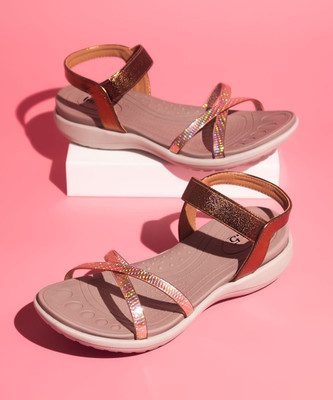 Inc.5 Women Wedges(Gold , 4)