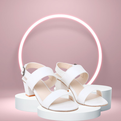 Todhwear Women Heels(White , 7)