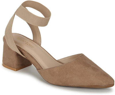 Marc Loire Women Heels(Beige , 8)