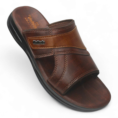UNITEDS PU Men Sandals(Brown , 8)