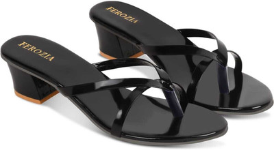 FEROZIA Women Heels(Black , 6)