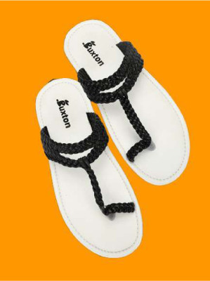 Buxton Men Sandals(Black , 6)