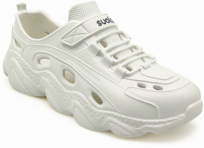 suola minima Women Clogs(White , 6)