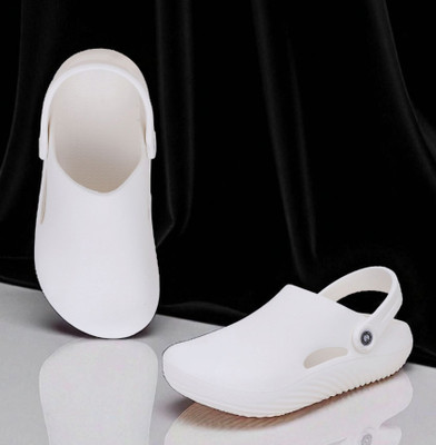 KAPYANSH Men Classic, Lightweight, Trendy Flipflops, Slipper, Slides, Sandal, Clogs Men Casual(White , 6)