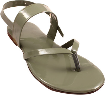 Ramkudi Women Flats(Green , 8)