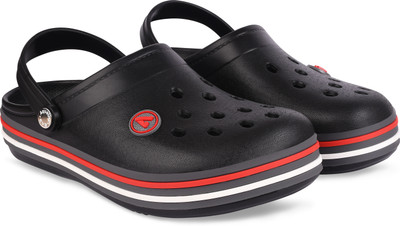 Aqualite Men Clogs(Black, Grey , 6)