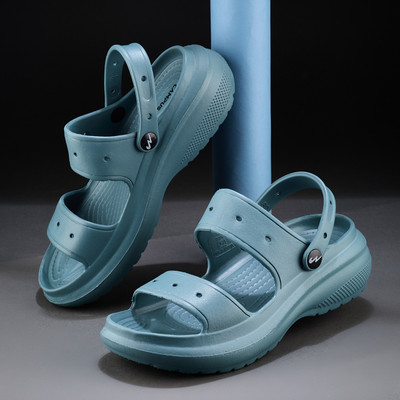 CAMPUS GCW-7002 Women's Slippers | Vibrant, Chunky Design | Comfy and Trendy Slip-On Women Clogs(Blue , 4)