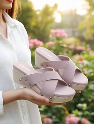 Zyfie Women Wedges(Pink , 8)