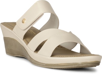 Bata Women Wedges(Beige , 8)