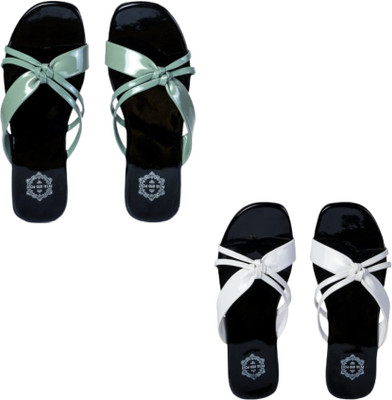 Petal And Pout Women Flats(Green , 9)