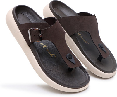 Velsox Men Sandals(Brown , 8)