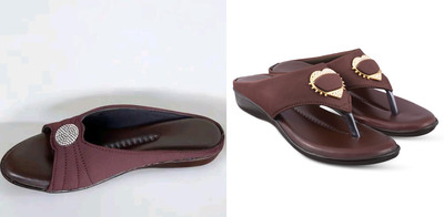 hunyza footwear Women Flats(Brown, Brown , 5)