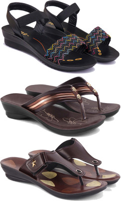 DRACKFOOT Women Casual(Brown , 7)