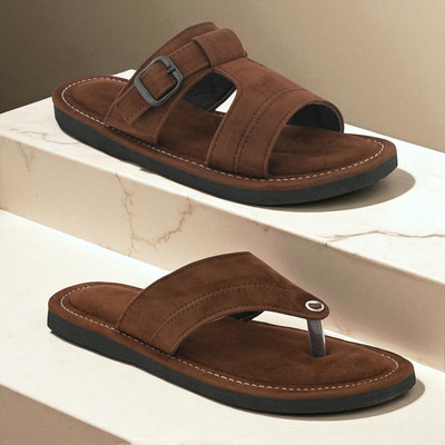 rajeraj Men Sandals(Tan, Brown , 11)