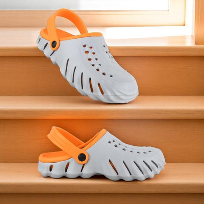 WOCMEC Men Clogs(Grey , 6)