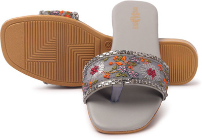 Bambam Women Flats(Grey , 5)