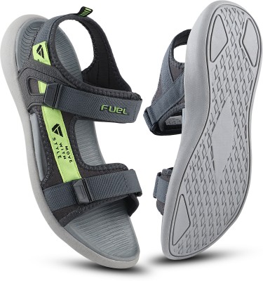 FUEL Men Sandals(Grey, Green , 7)