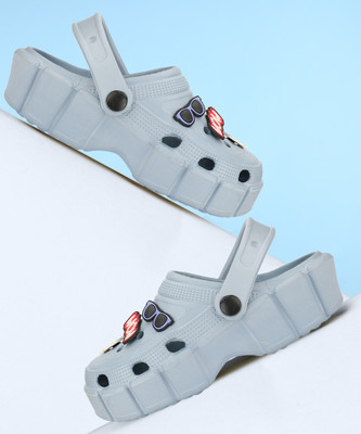 BERSACHE Women Clogs(Grey , 5)