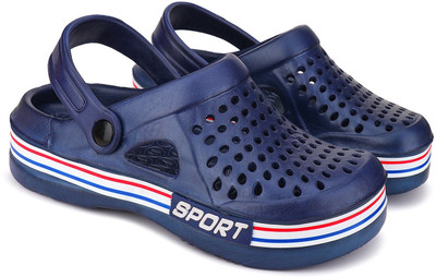 BERSACHE Men Clogs(Blue , 8)