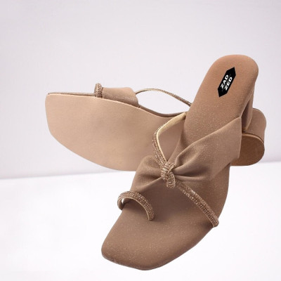 zadzed Women Heels(Brown , 6)