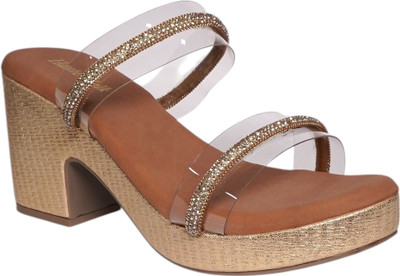 HAUTE WALK Women Heels(Brown , 8)