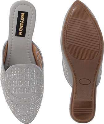 FLYING&SAM Women Flats(Maroon , 8)