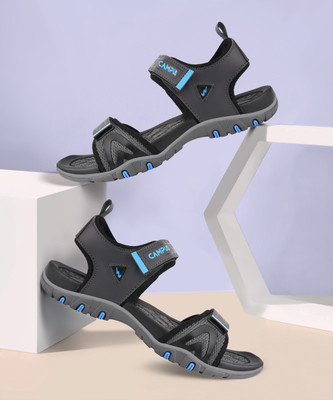 CAMPUS Men Sports Sandals(Black , 6)