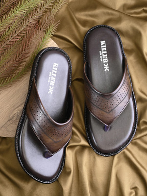 KILLER Men Sandals(Brown , 7)