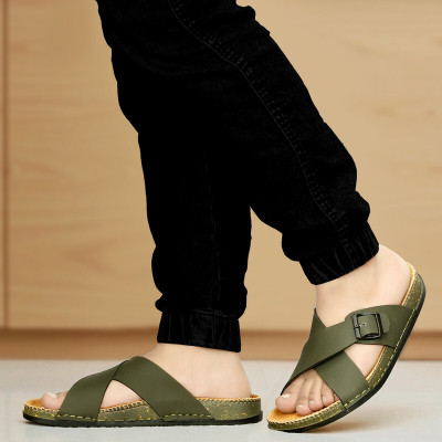 PILADO Men Sandals(Olive , 10)