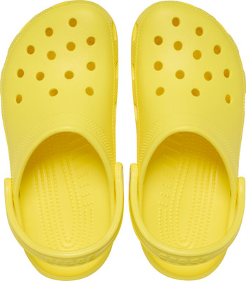 CROCS Classic Men Clogs(Yellow , 10)