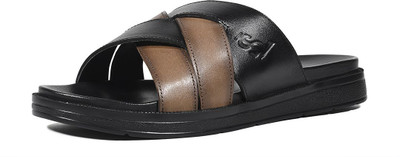 LOUIS STITCH Tan Lightweight Open Toe Kohlapuri Style Leather Men Sandals(Tan , 7)