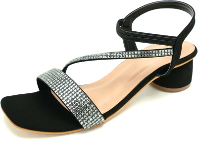 OZURI Women Heels(Black , 3)