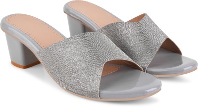 Bullfer Women Heels(Grey , 7)