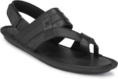 Hautton Men Sandals(Black , 7)