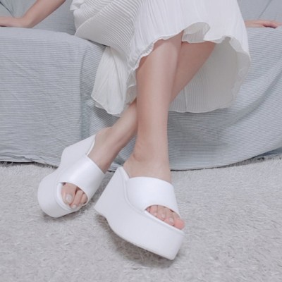 Kiwaoo Women Wedges(White , 3)