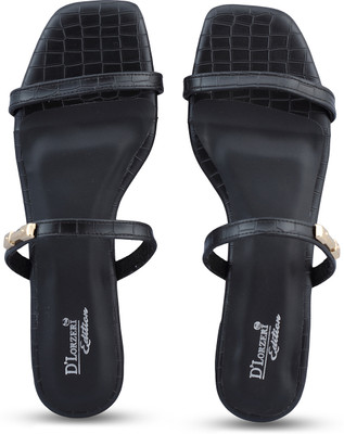 DLORZERI Women Flats(Black , 9)
