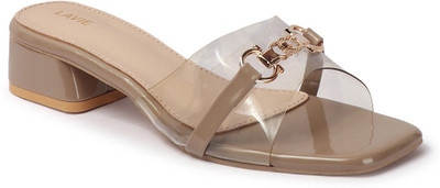 LAVIE Women Heels(Beige , 7)