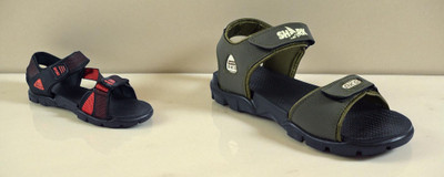 Classica Men Sandals(Green, Black, Red , 7)