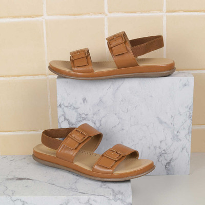 METRO Women Flats(Tan , 6)