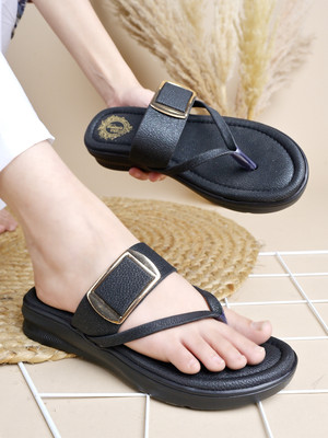 Stylestry Women Wedges(Black , 6)