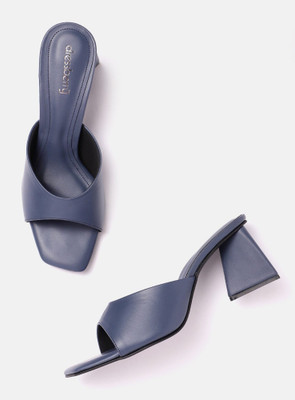Dressberry Women Heels(Navy , 5)