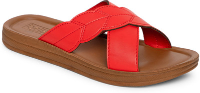 Bella by Labella Women Flats(Red , 6)