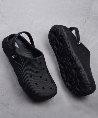 Koburg Omega Men's Comfortable Clog | EVA | Lightweight Clog | Adjustable Strap KF-404 Men Clogs(Black , 7)