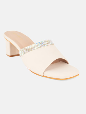 Dressberry Women Heels(Off White , 3)