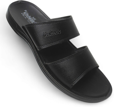 UNITEDS PU Men Sandals(Black , 6)