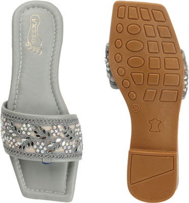 Bambam Women Flats(Grey , 3)