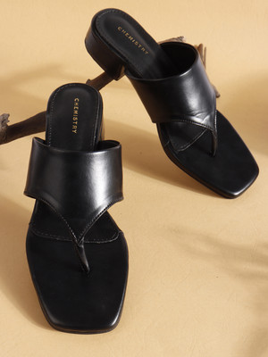 CHEMISTRY Women Heels(Black , 3)
